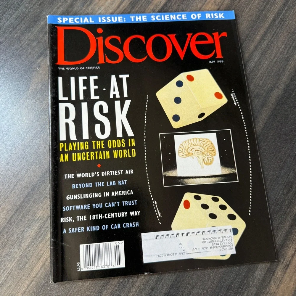 Discover Magazine May 1996 Life At Risk Playing The Odds In‎ An Uncertain World